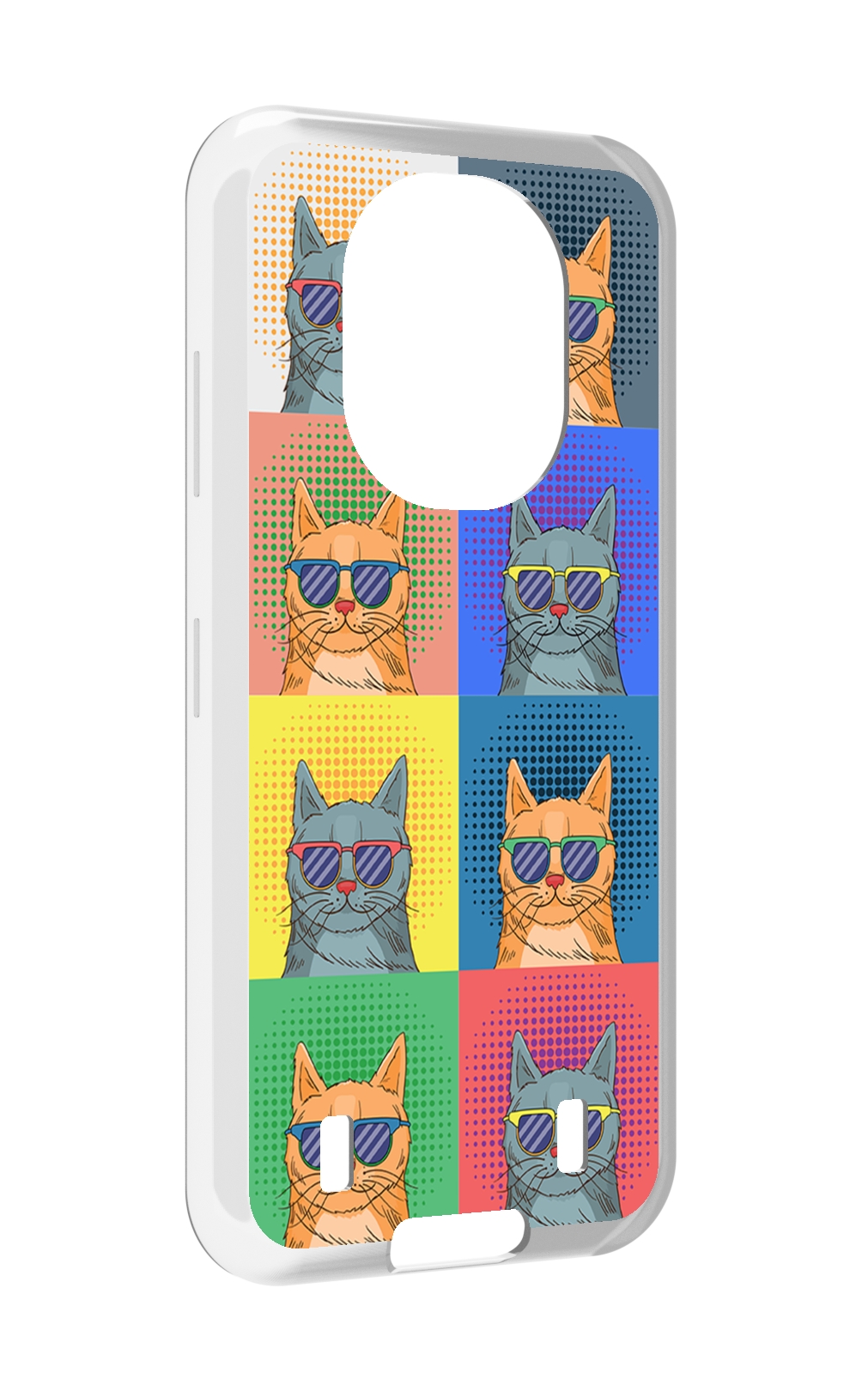 

Чехол MyPads разноцветные-коты для Oukitel WP16, Прозрачный, Tocco