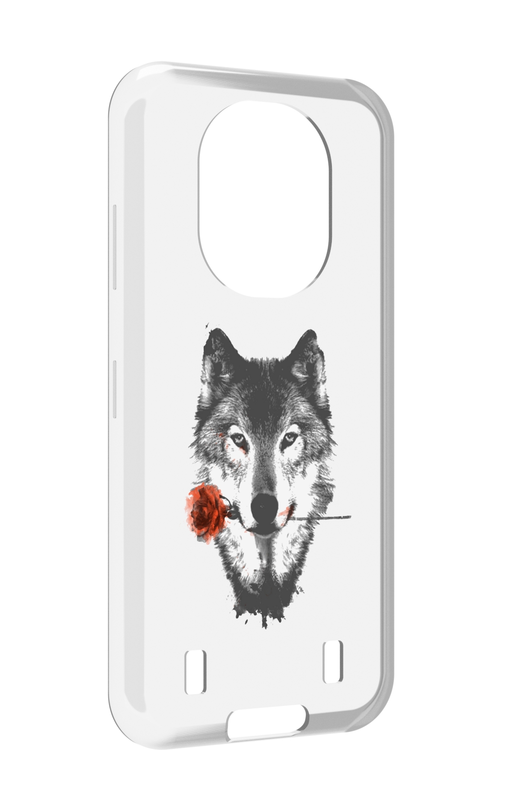 

Чехол MyPads волк с розой для Oukitel WP16, Прозрачный, Tocco