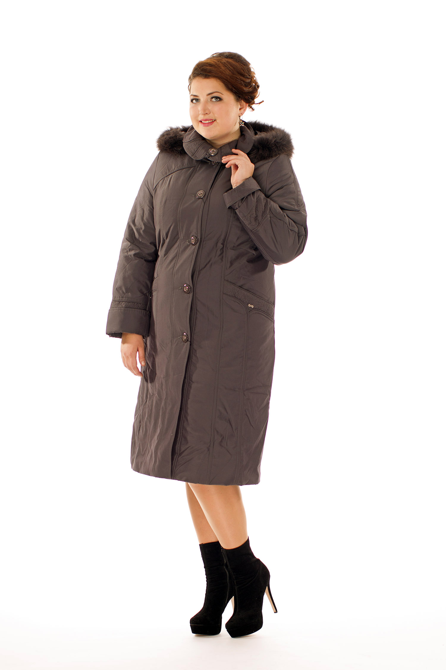 

Пальто женское МОСМЕХА 8015976 коричневое 54 RU, Коричневый, 8015976