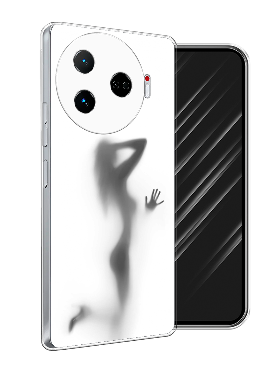 

Чехол Awog на Tecno Camon 30 Pro 5G "Стекло в душе", Белый;серый;черный, 305150-1