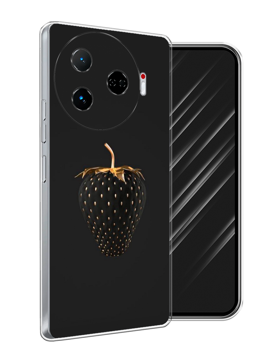 

Чехол Awog на Tecno Camon 30 Pro 5G "Черно-золотая клубника", Черный;золотистый, 305150-1