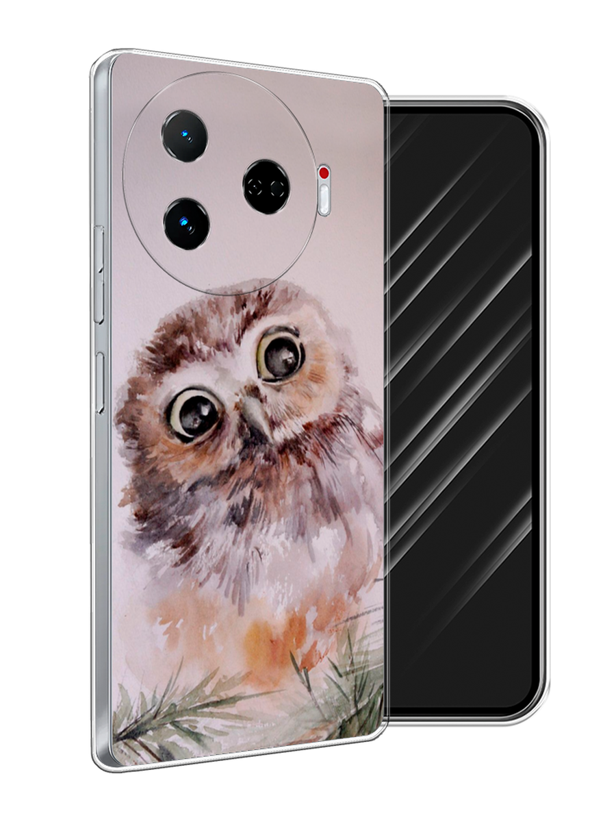 

Чехол Awog на Tecno Camon 30 Pro 5G "Сова на розовом", Розовый;коричневый, 305150-1