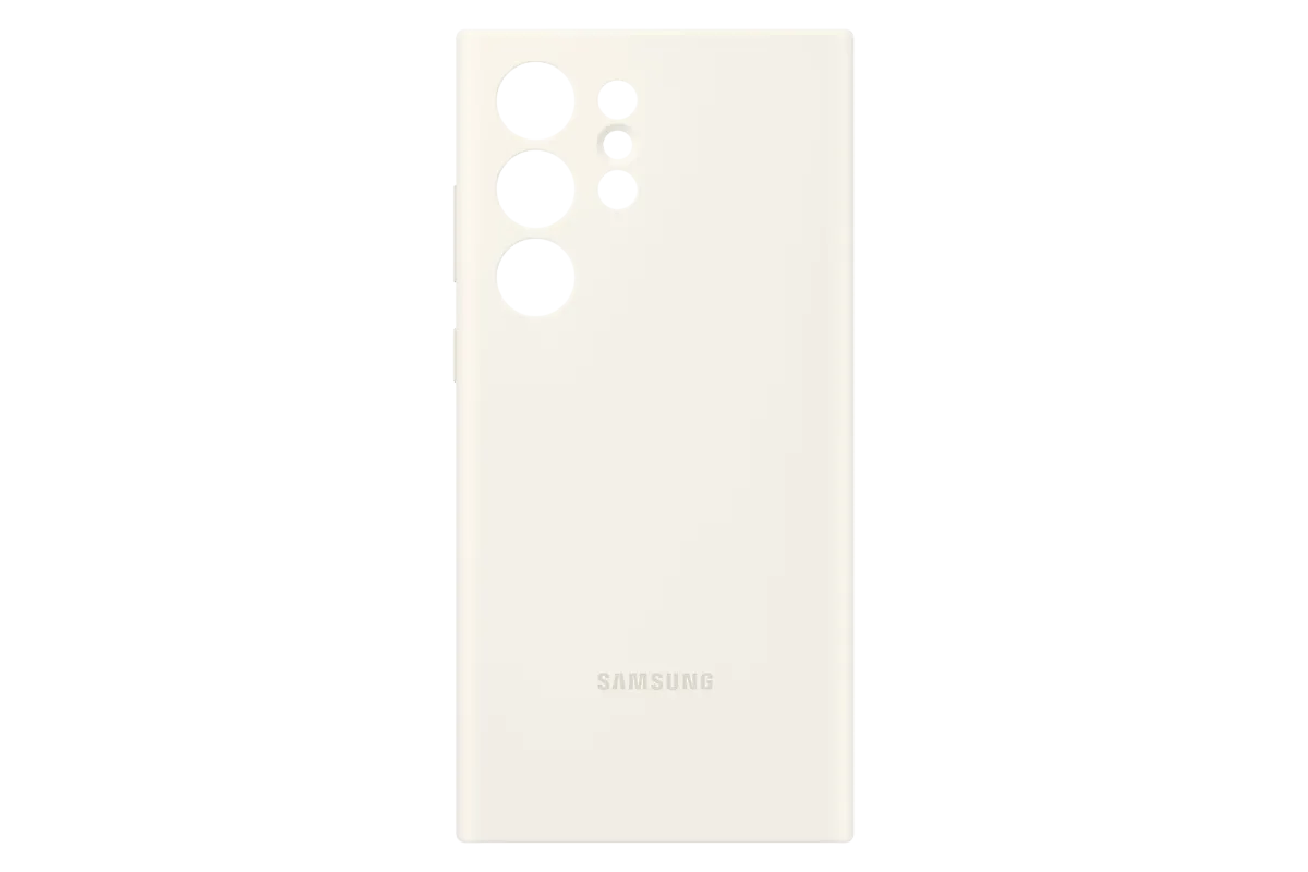 Чехол Samsung Silicone Case S23 Ultra, бежевый, EF-PS918TUEGRU