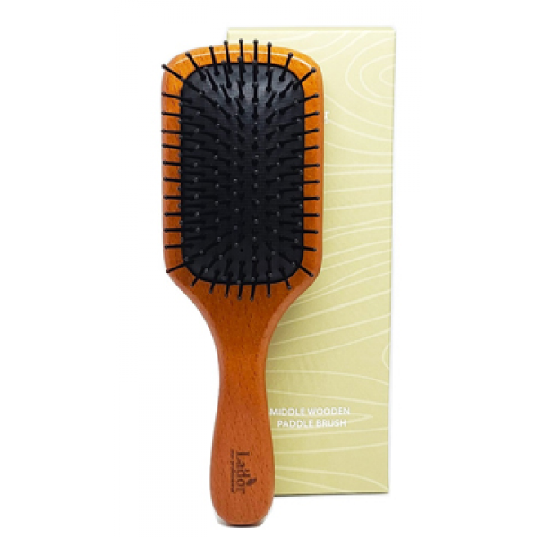 Расческа для волос La'dor Wooden Paddle Brush Middle