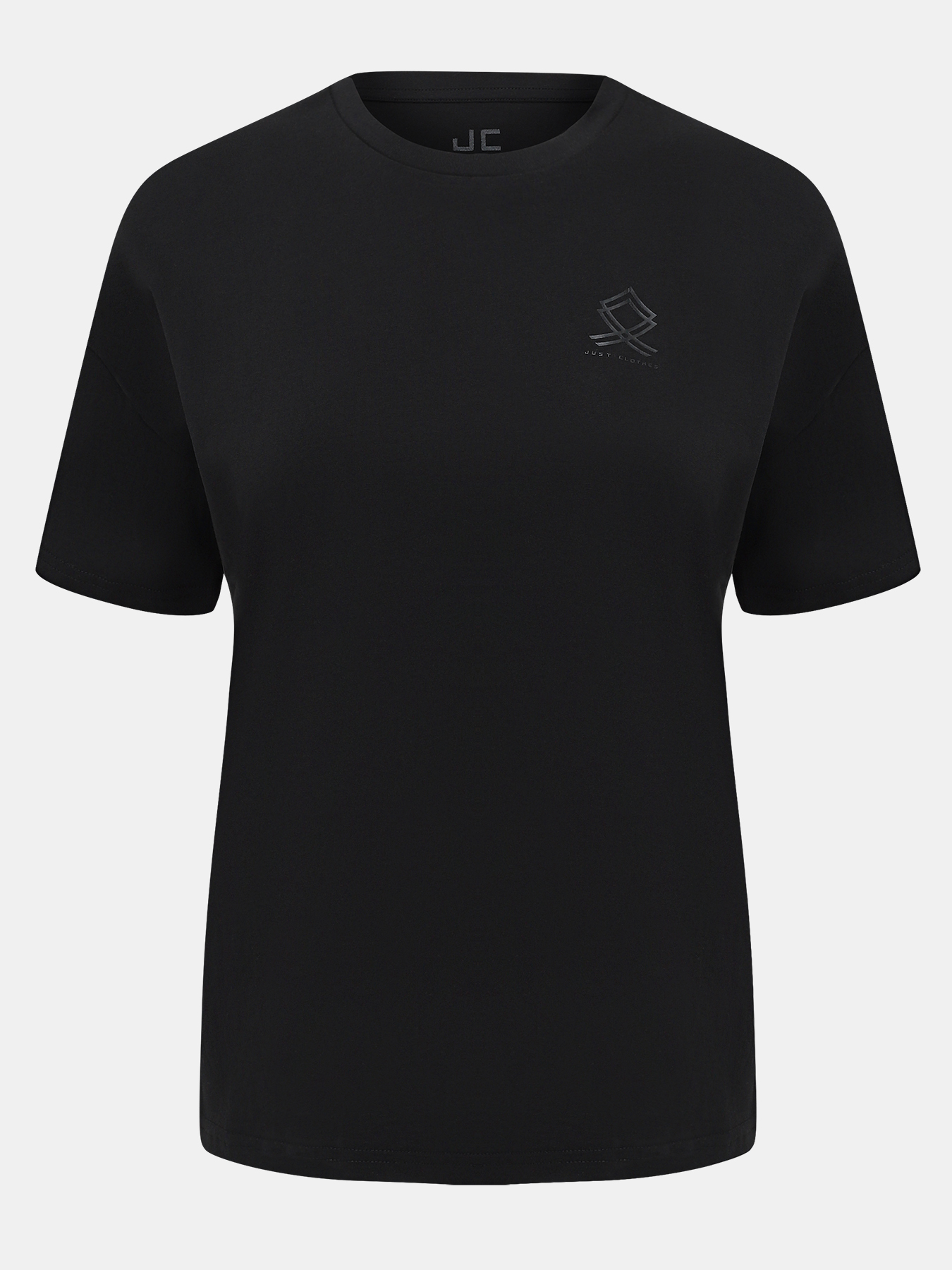 

Футболка женская Just Clothes 000000605 черная 42 RU, Черный, 000000605