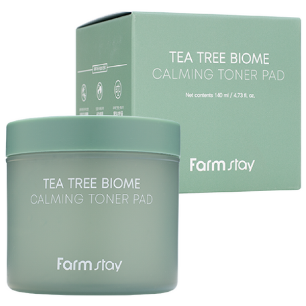 Подушечки для лица FarmStay Tea Tree Biome Успокаивающие с чайным деревом, 70 шт.