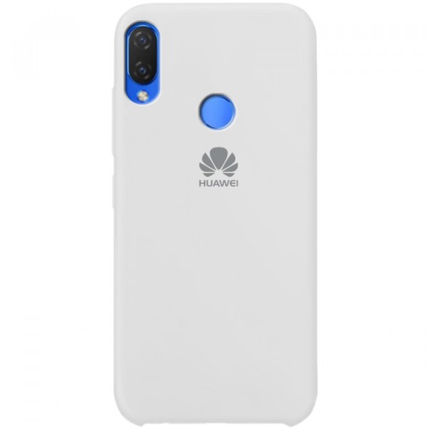 фото Cиликоновый чехол soft touch для huawei p smart / enjoy 7s (белый / white) epik