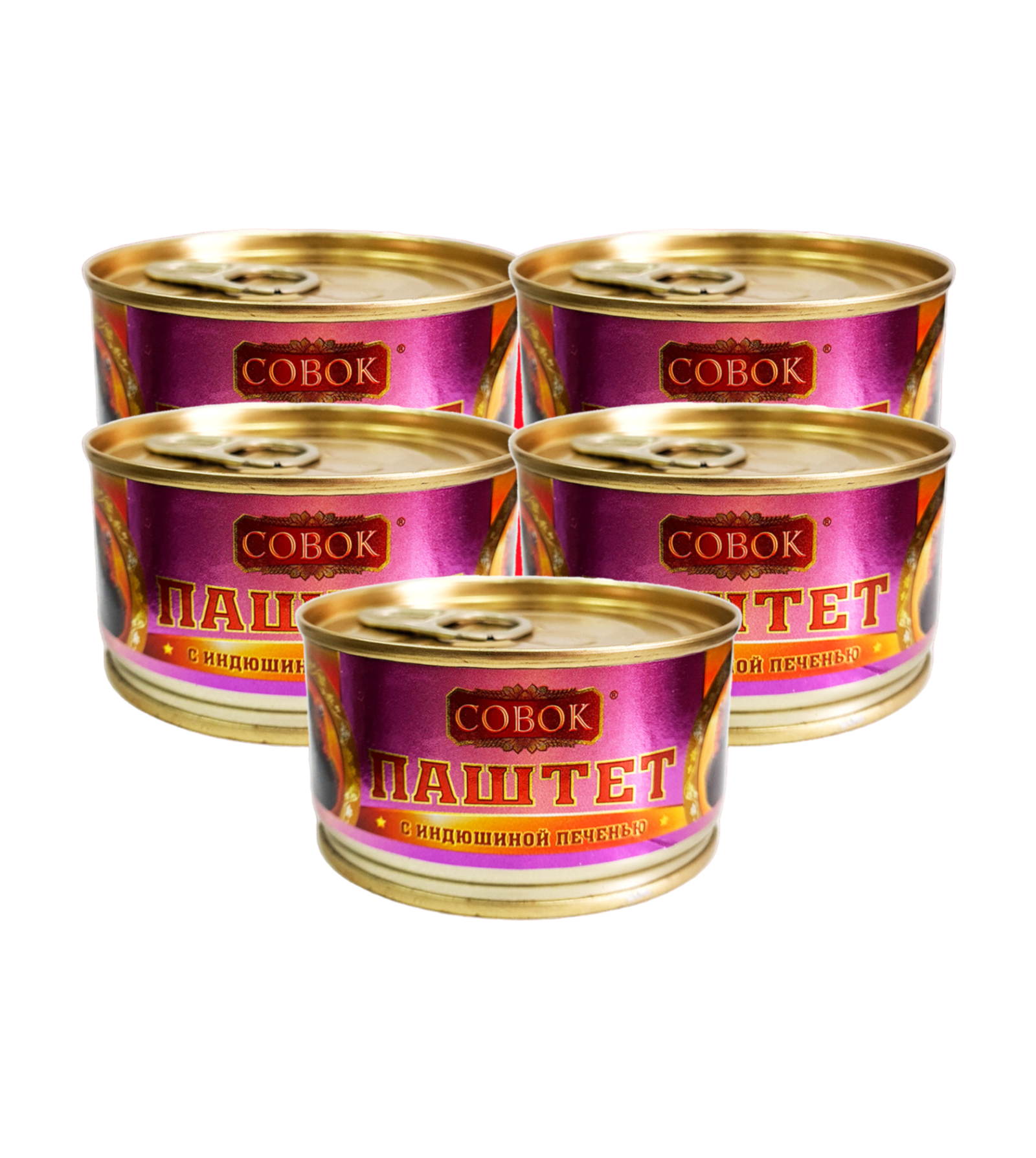 Паштет Совок с индюшиной печенью 5 шт по 130 г