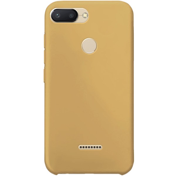 

Cиликоновый чехол soft touch для Xiaomi Redmi 6 (Горчичный / Mustard), Желтый