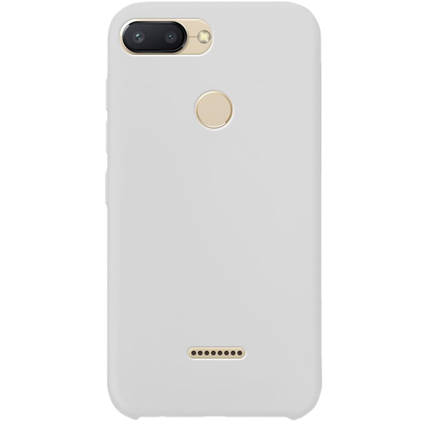 фото Cиликоновый чехол soft touch для xiaomi redmi 6 (белый / white) epik