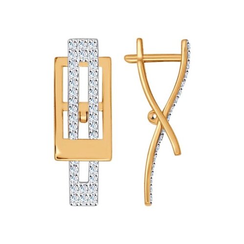

Серьги из золото SOKOLOV 027021, фианит, 027021