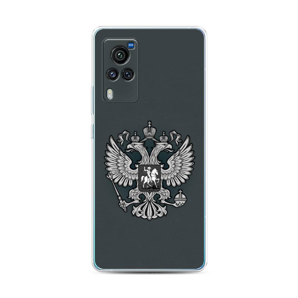 фото Силиконовый чехол "герб россии серый" на vivo x60 pro awog