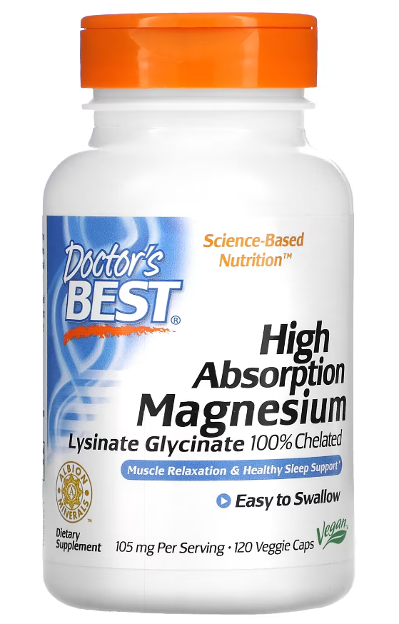 

Магния хелат Doctor's Best 120 Капсул