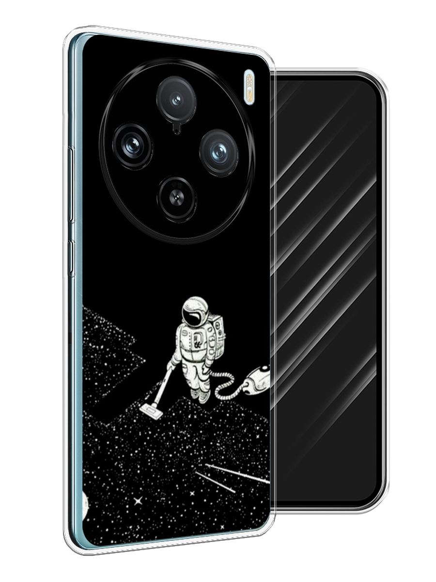 

Чехол Awog на Vivo X100 Pro "Космонавт с пылесосом", Белый, 2611850-1