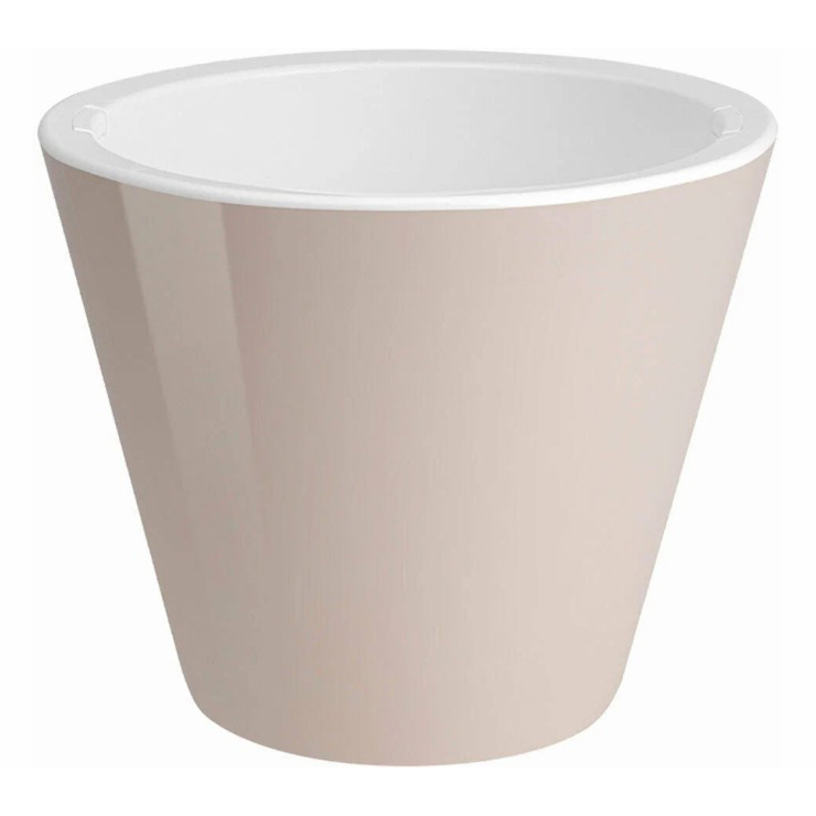 Кашпо для цветов Классика 5 л 23 см пудровое