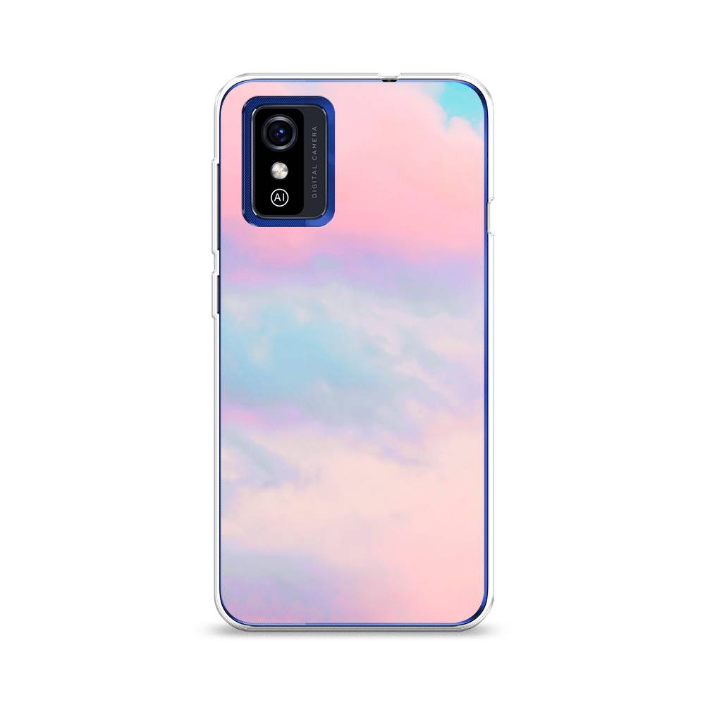 фото Чехол awog "розовые облака" для zte blade l9