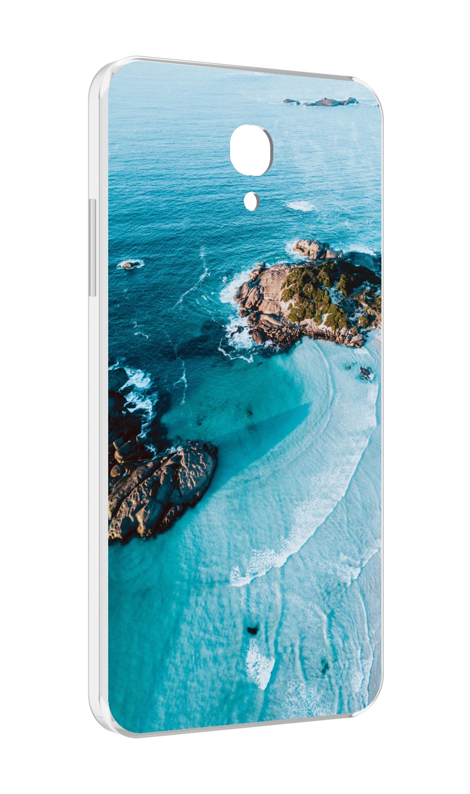 

Чехол MyPads красивый голубой залив для Lenovo Vibe P2 5.5 (P2a42), Прозрачный, Tocco