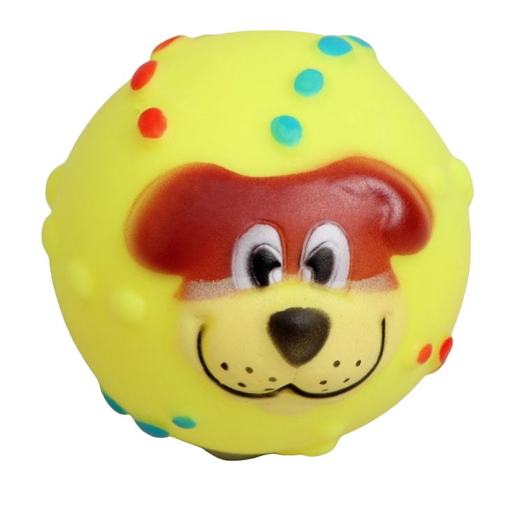 

Игрушка для собак Пижон Мяч Джим желтый 6 см