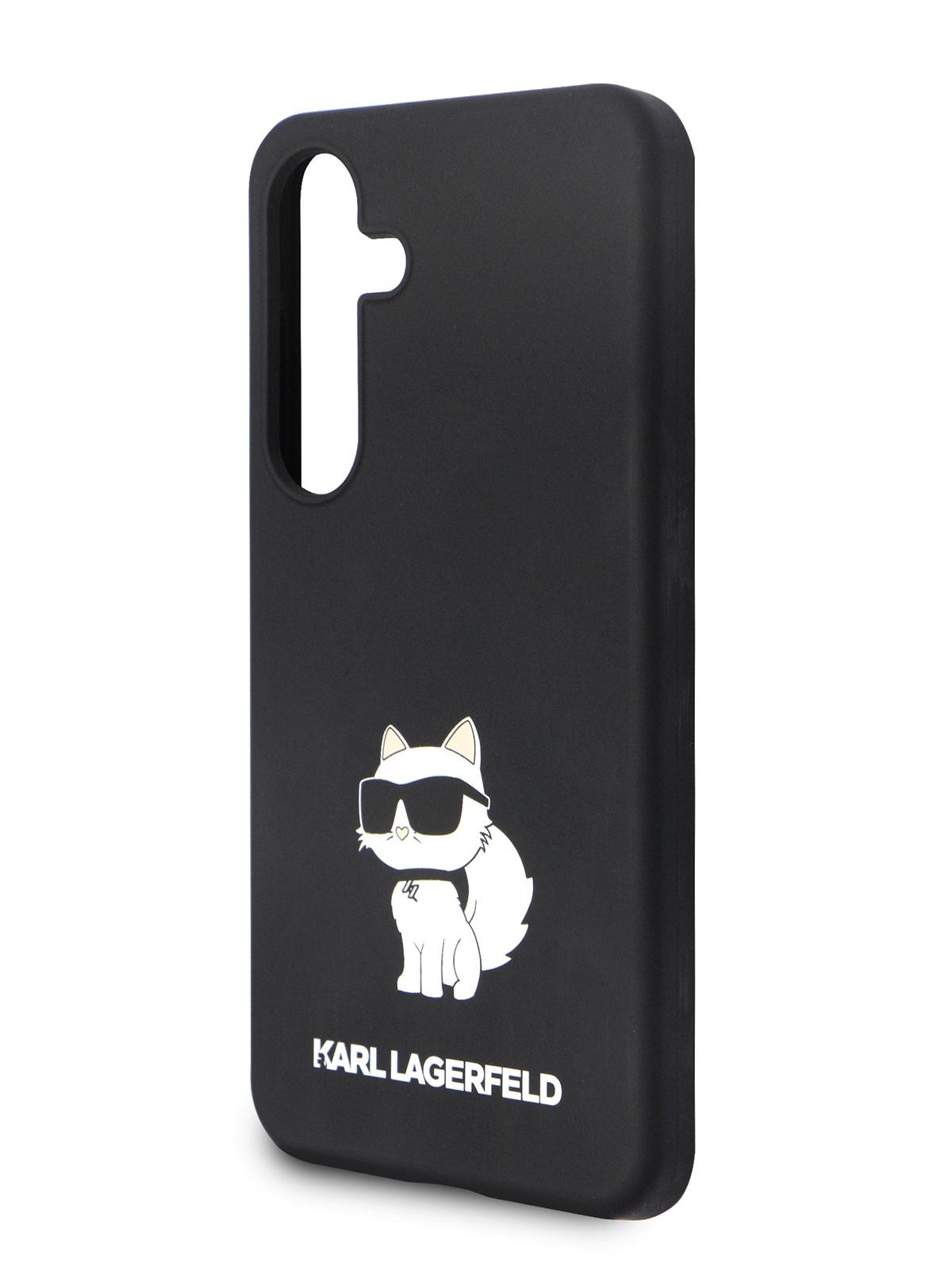 Чехол Karl Lagerfeld для Galaxy S24 с эффектом Soft touch NFT Choupette Hard Black