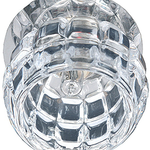 фото Светильник декор dk32 40w 220v g9 прозрачный/хром эра era