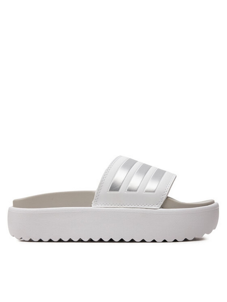 

Сланцы женские Adidas adilette Platform Slides IE9703 белые 42 EU, Белый, adilette Platform Slides IE9703