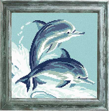 

Borovsky&Sons (страмин), Чарiвниця, Дельфины, 25*25 см