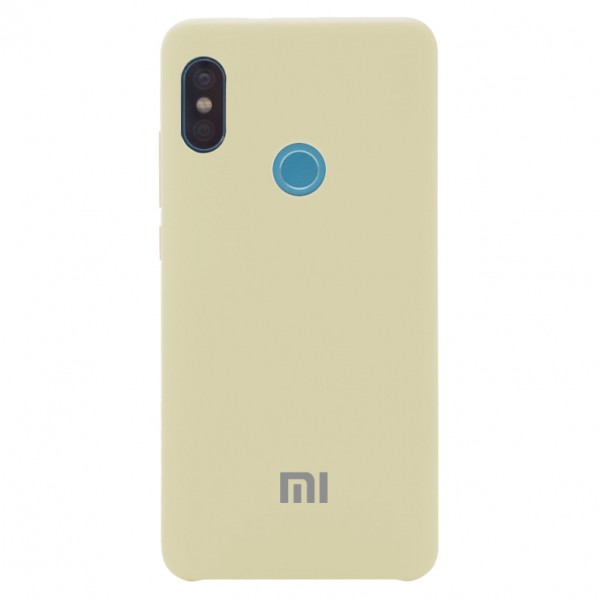 

Cиликоновый чехол soft touch для Xiaomi Redmi S2 (Бежевый / Cream)