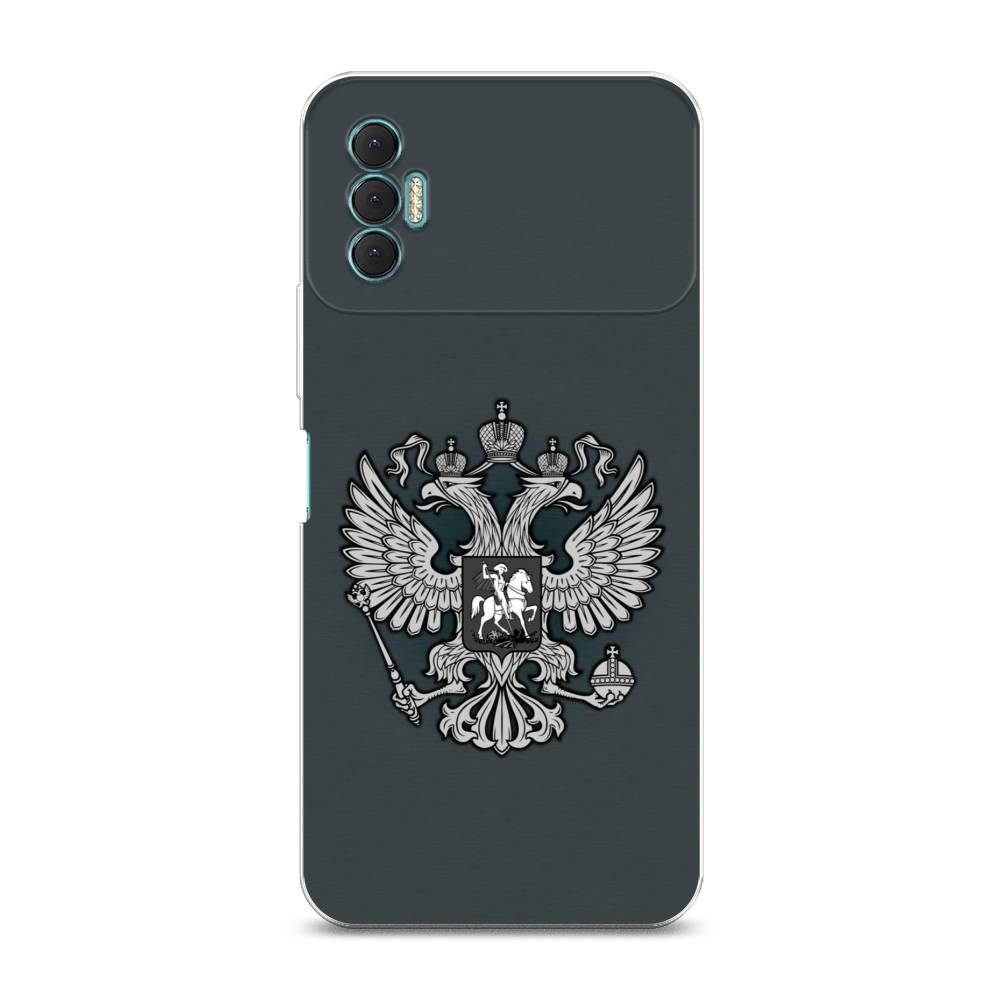 

Чехол Awog на Tecno Spark 8P "Герб России серый", Разноцветный, 301450-5