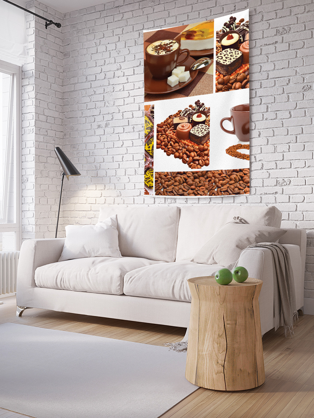 

Вертикальное фотопанно на стену JoyArty Кофейный перекус 150x200 см, Кофейный перекус