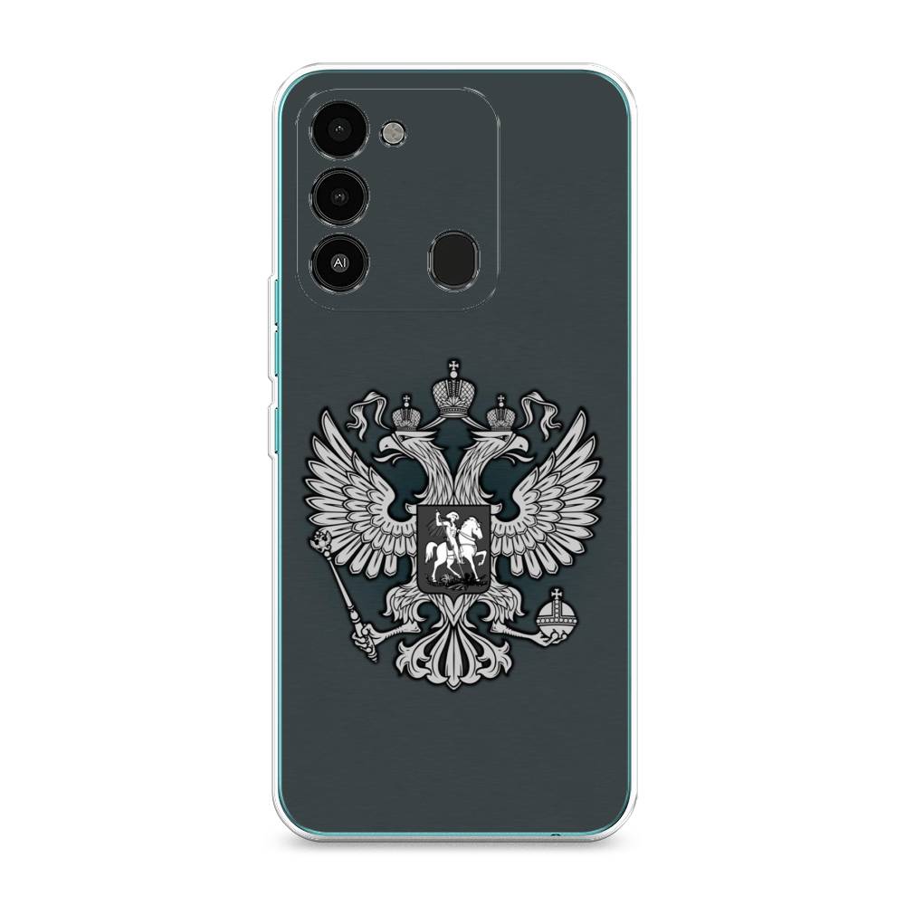 

Чехол Awog на Tecno Spark Go 2022/8С/9 "Герб России серый", Разноцветный, 301350-5