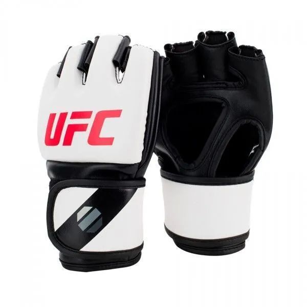 (UFC Перчатки MMA для грэпплинга 5 унций белые S/M)