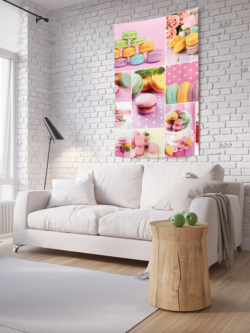 

Вертикальное фотопанно на стену JoyArty Коллаж макарон 150x200 см, Коллаж макарон