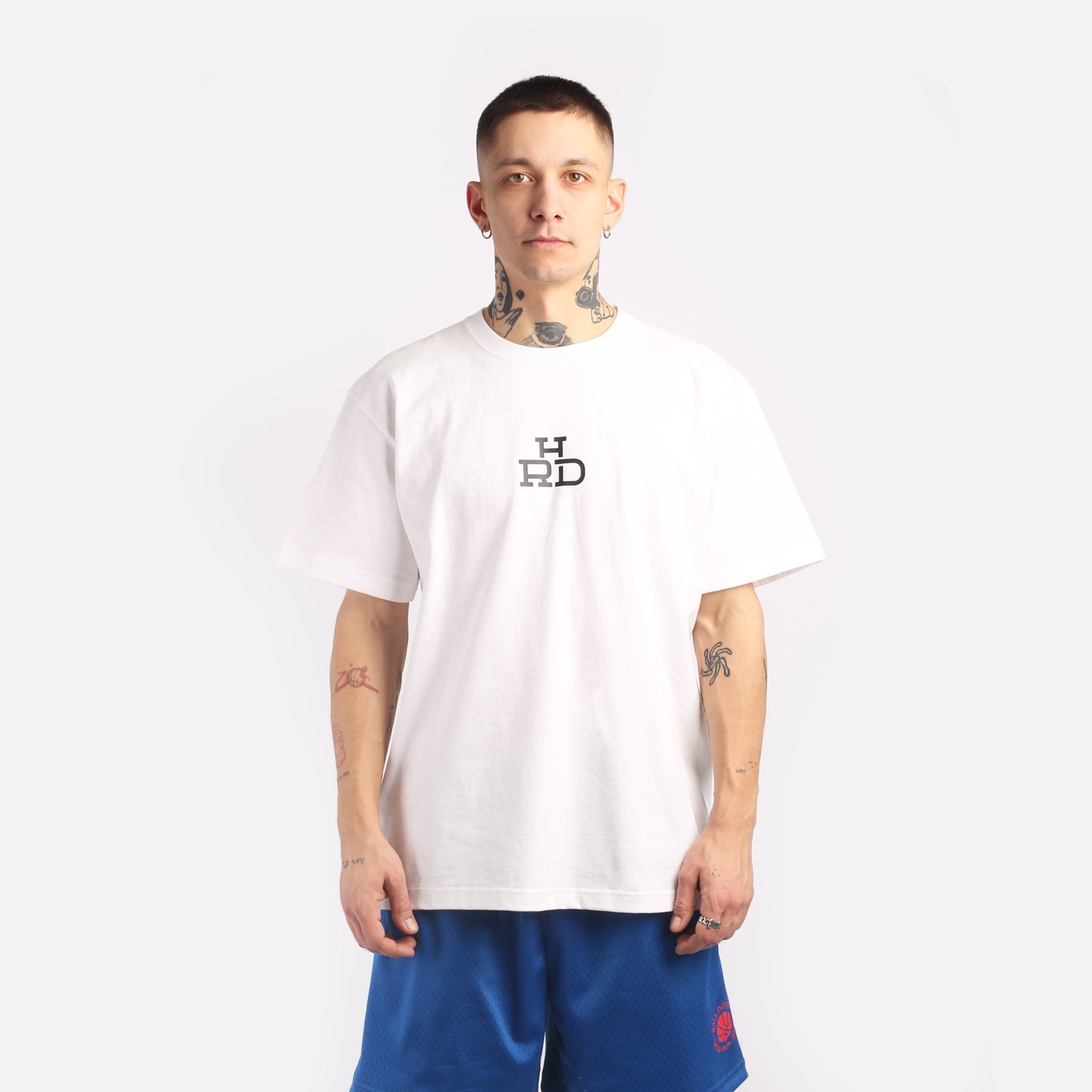 

Футболка мужская HARD Logo белая M, Белый, Logo