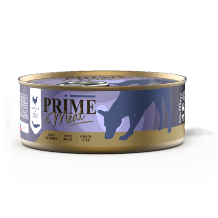 

Prime Курица с тунцом, филе в желе, для собак , 325 гр