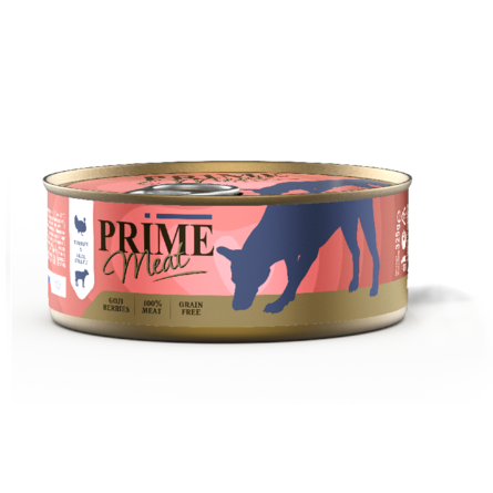 

Prime Индейка с телятиной, филе в желе, для собак , 325 гр