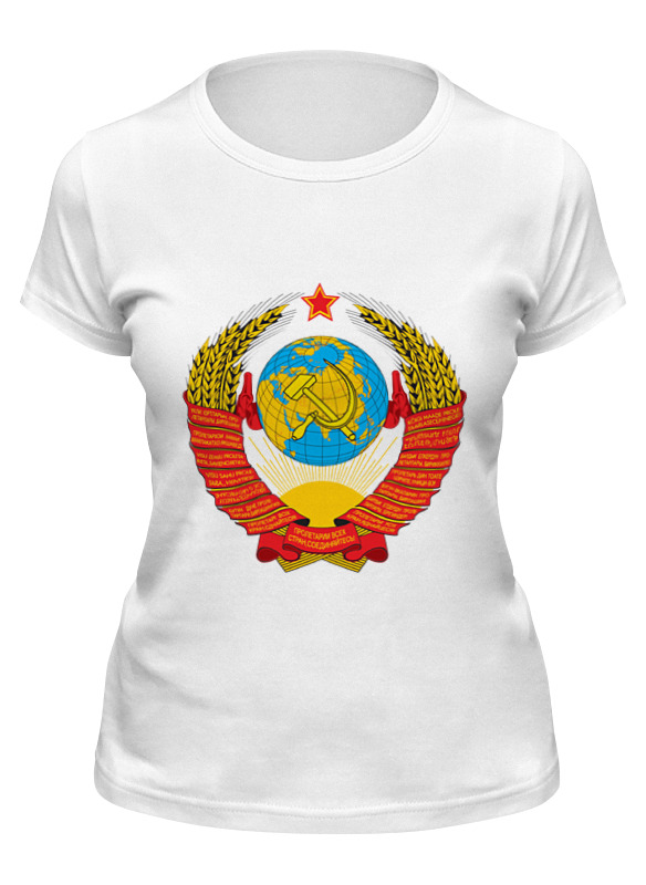

Футболка женская Printio Герб ссср белая M, Белый, Герб ссср