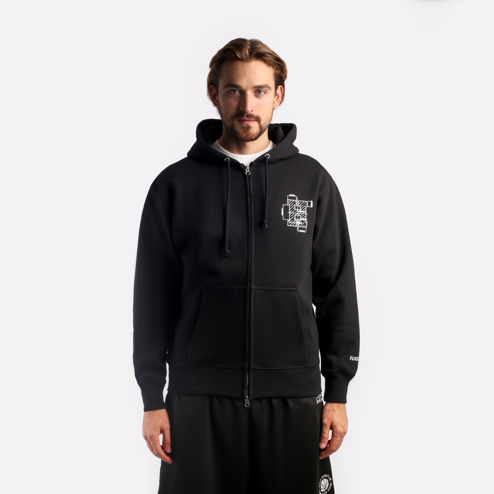 

Толстовка мужская HARD Zip Hoodie черная M, Черный, Zip Hoodie