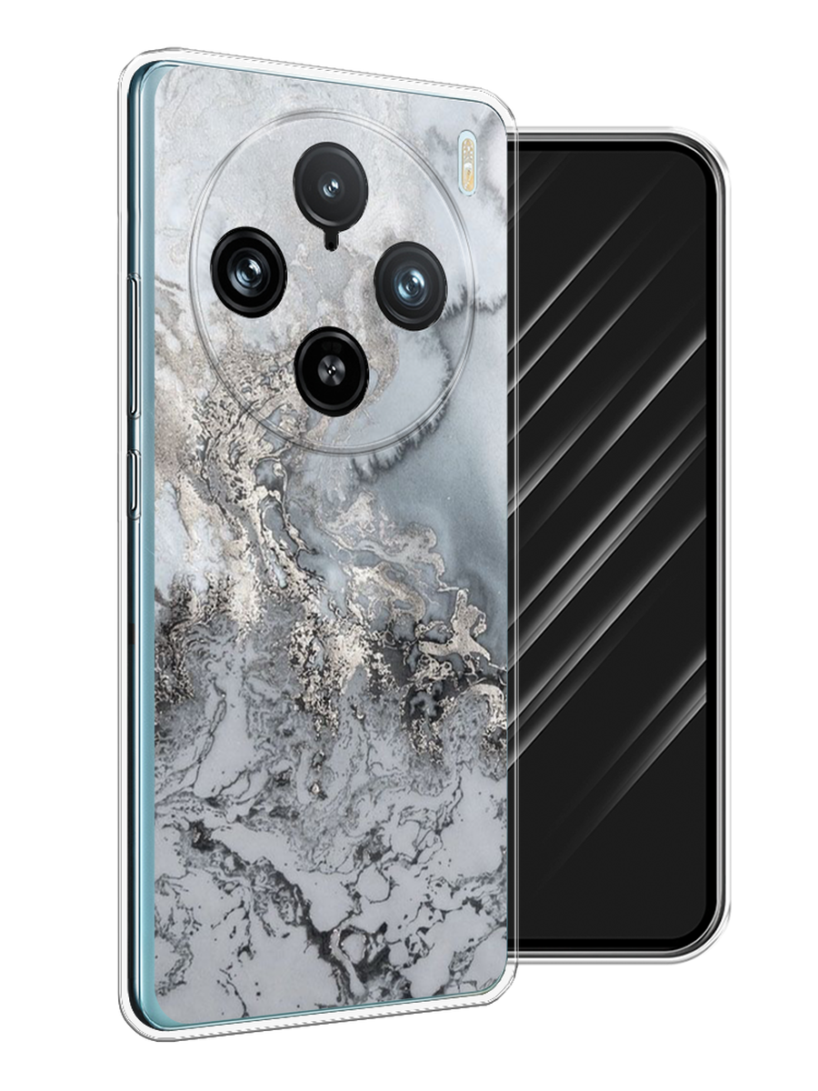 

Чехол Awog на Vivo X100 Pro "Морозная лавина серая", Серый;серебристый, 2611850-1