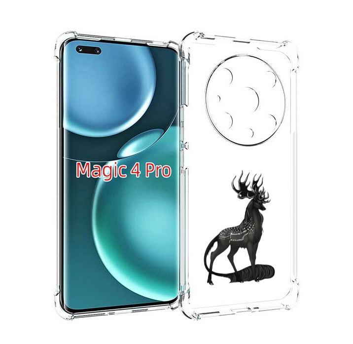 

Чехол MyPads красивый-черный-олень для Honor Magic4 Pro, Прозрачный, Tocco