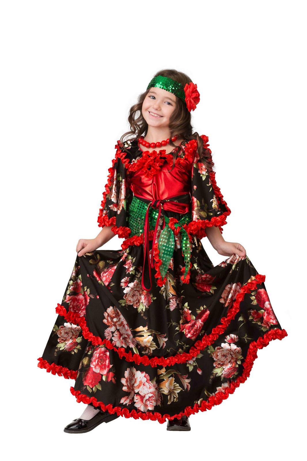 

Карнавальный костюм Batik Цыганка Аза 1904 цв.мультиколор р.110, Цыганка Аза