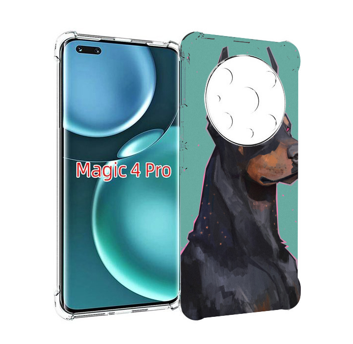 

Чехол MyPads красивый-доберман для Honor Magic4 Pro, Прозрачный, Tocco