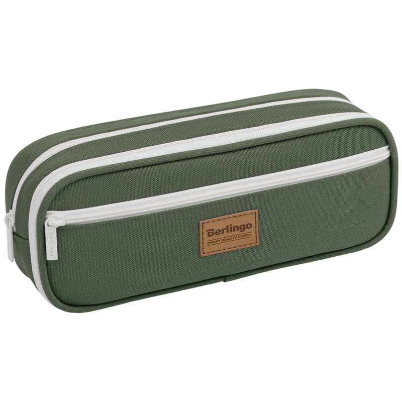 

Пенал школьный мягкий Berlingo Classic military, внутр, органайзер, 3 отделения, 12шт
