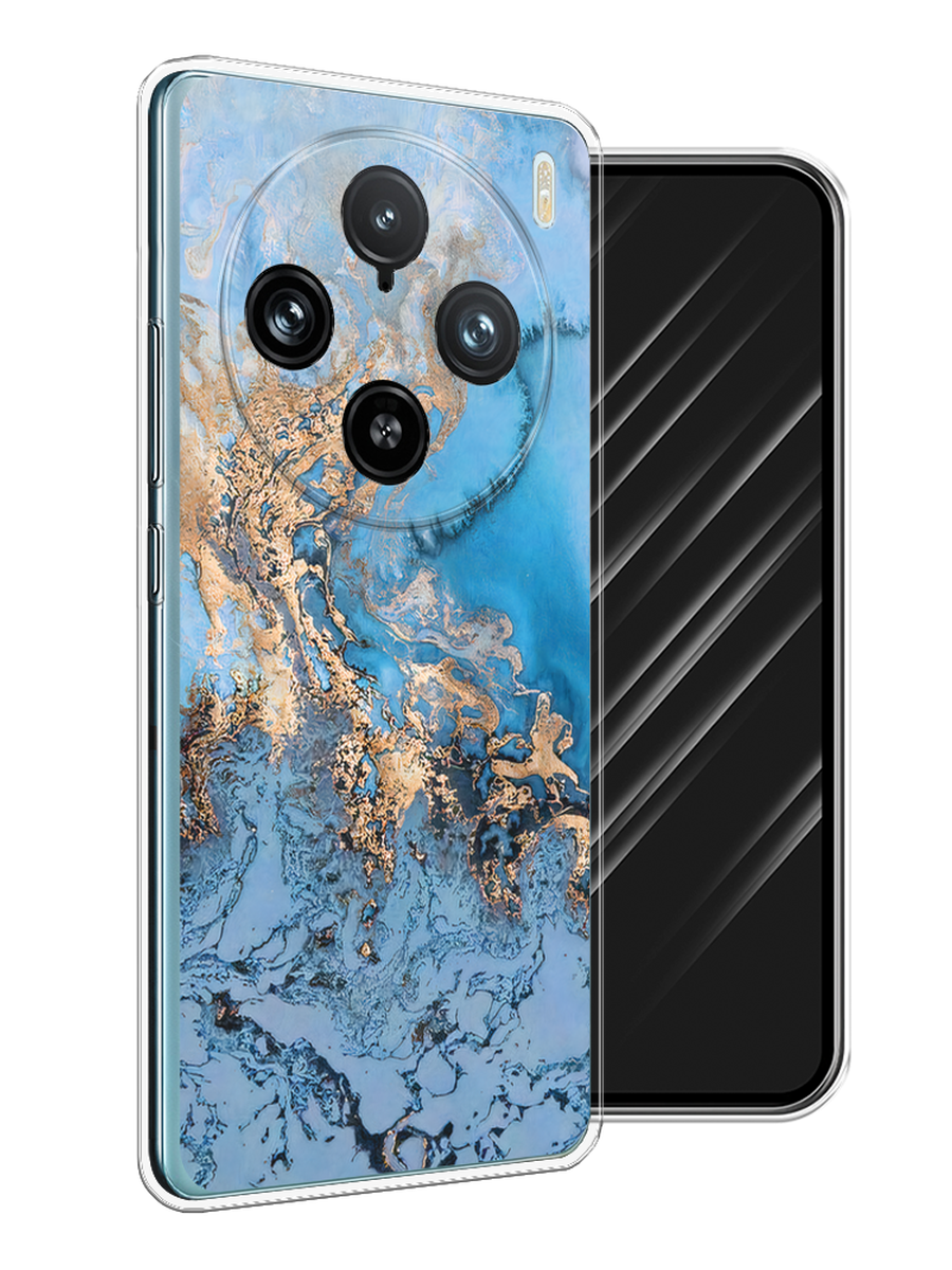 

Чехол Awog на Vivo X100 Pro "Морозная лавина синяя", Серебристый, 2611850-1
