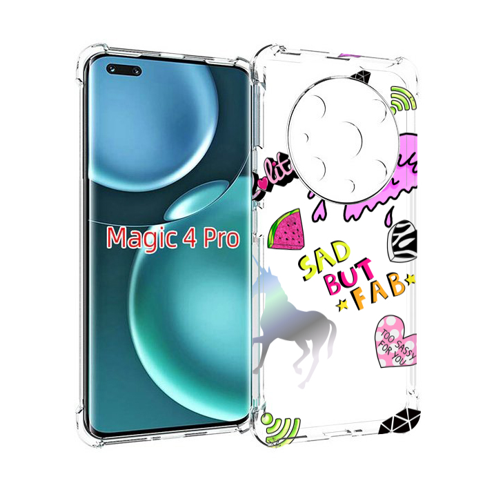 

Чехол MyPads красивые-смайлики для Honor Magic4 Pro, Прозрачный, Tocco