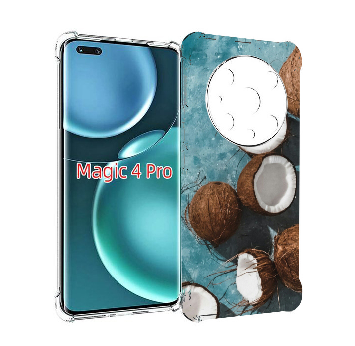 

Чехол MyPads красивые-кокосы для Honor Magic4 Pro, Прозрачный, Tocco