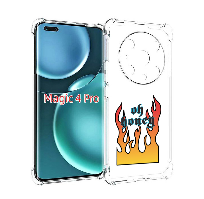 

Чехол MyPads красивое-пламя для Honor Magic4 Pro, Прозрачный, Tocco