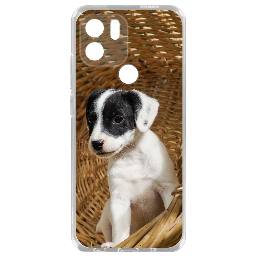 

Чехол-накладка Krutoff Clear Case Щенок в корзине для Xiaomi Redmi A2+, Прозрачный