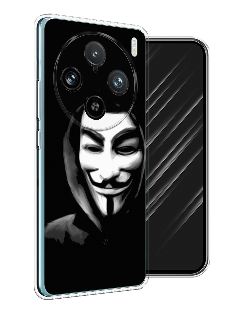 

Чехол Awog на Vivo X100 Pro "Анонимус", Черный;серый;белый, 2611850-1