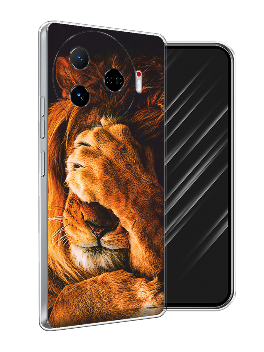 

Чехол Awog на Tecno Camon 30 Pro 5G "Львиный стыд", Коричневый;черный, 305150-1