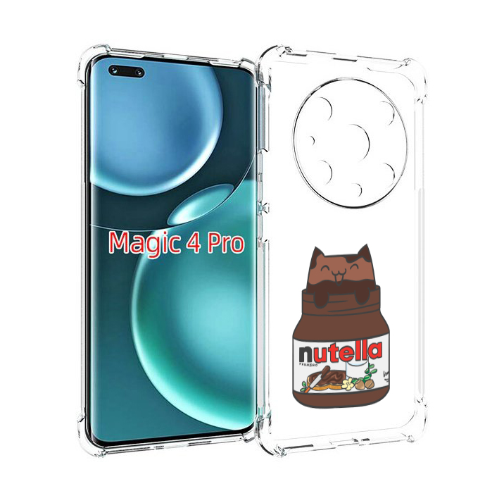 

Чехол MyPads кошечка-в-нутелле для Honor Magic4 Pro, Прозрачный, Tocco